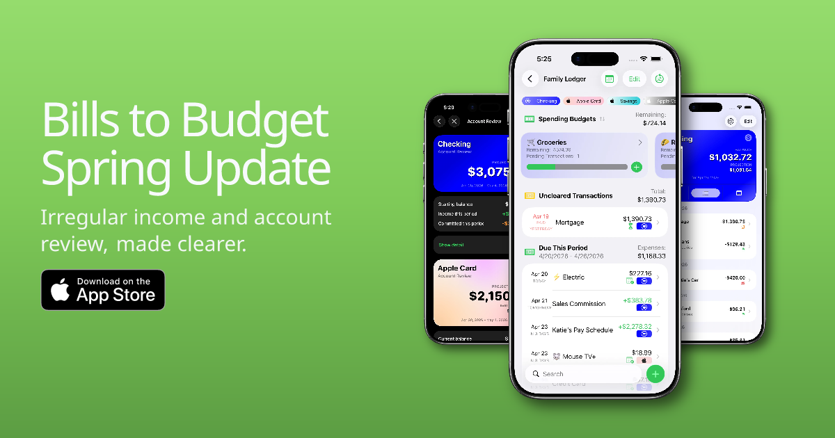 Budget for Real Life With Bills to Budget on iPhone and iPad