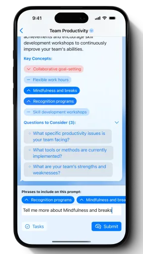 Brainstorm/AI key concepts and clarifying questions