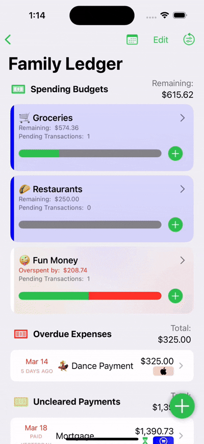 Creating and tracking a project budget